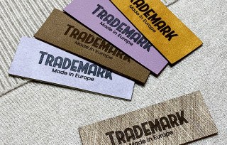 Faux leather labels Faux leather labels