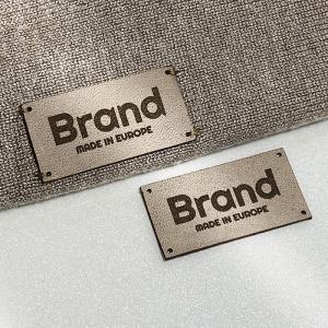 Genuine leather label Model EP-M44 Genuine leather labels - EP-M44