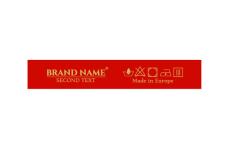 Brand name textile labels Model TL-M105