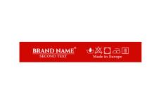 Brand name textile labels Model TL-M141