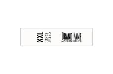 Brand name textile labels Model TL-M16