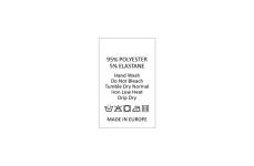 Laundry care textile labels Model TC-M178