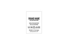 Laundry care textile labels Model TC-M181