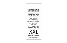 Laundry care textile labels Model TC-M184