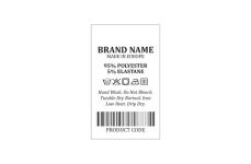 Laundry care textile labels Model TC-M191