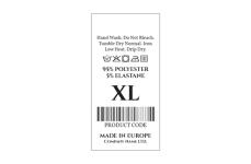 Laundry care textile labels Model TC-M193
