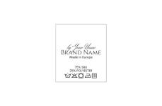 Laundry care label Model TC-M195 Laundry care textile labels Model TC-M195