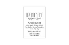 Laundry care textile labels Model TC-M197