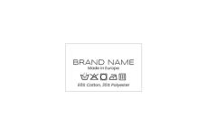 Laundry care textile labels Model TC-M198