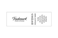 Laundry care label Model TC-M28 Laundry care textile labels Model TC-M28
