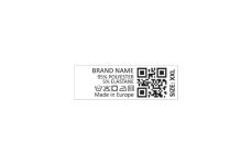 Laundry care textile labels Model TC-M401