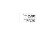 Laundry care textile labels Model TC-M404