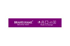 Brand name textile labels Model TL-M72
