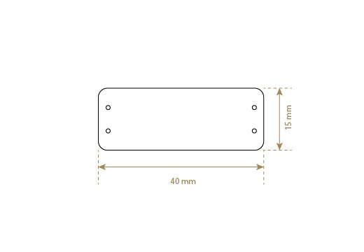 Faux leather label Model EP-M104