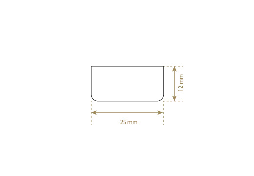Faux leather label Model EP-M124