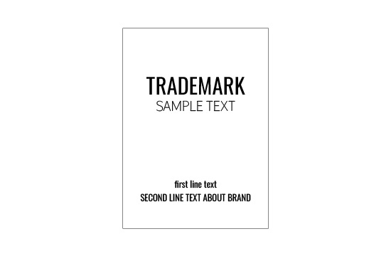 Faux leather label Model EP-M139
