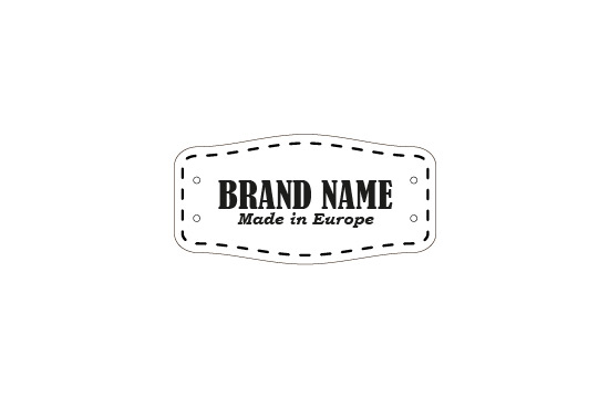 Genuine leather label Model EP-M14