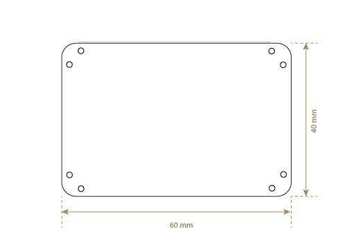 Faux leather label Model EP-M151