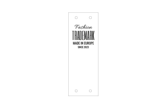 Genuine leather label Model EP-M19
