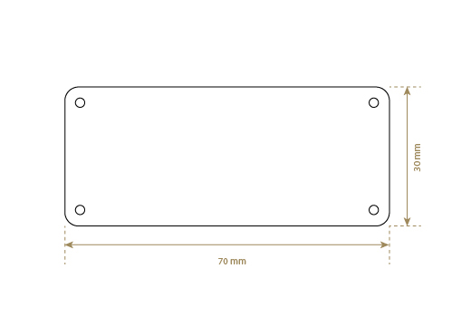Genuine leather label Model EP-M64