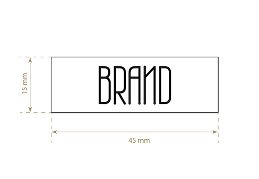 Printed textile label Fine Style Model TL-M11