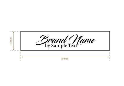 Printed textile label Fashion Style Model TL-M86