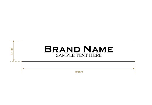 Printed textile label Royal Style Model TL-M13
