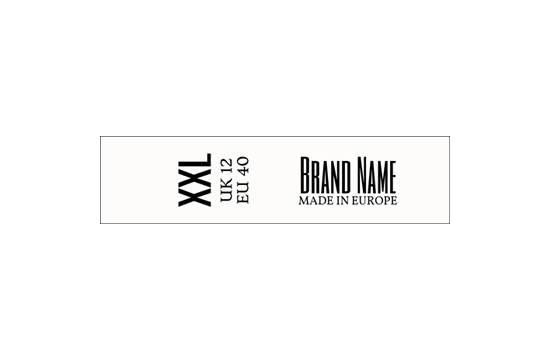 Printed fabric label Soft Style Model TL-M16