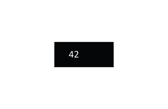 Size label for clothes Model TC-M165