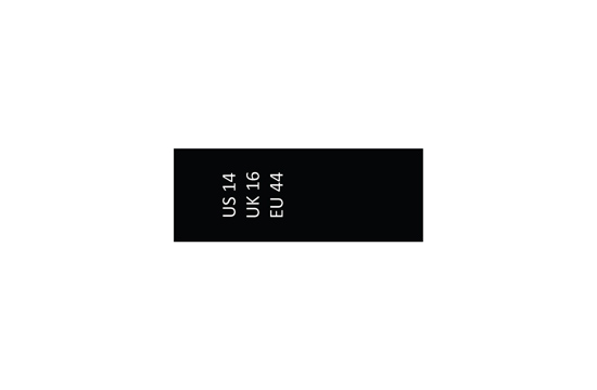 Size label for clothes Model TC-M169