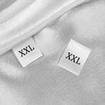 Size label for clothes Model TC-M170