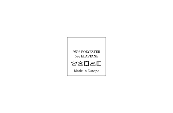 Laundry care label Model TC-M179