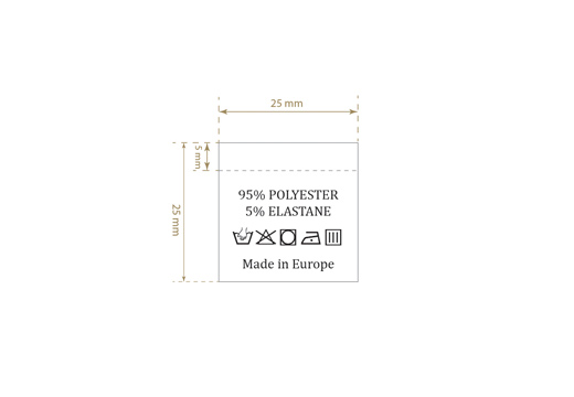 Laundry care label Model TC-M179