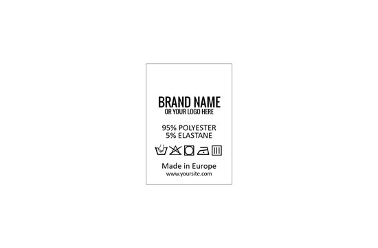 Laundry care label Model TC-M181