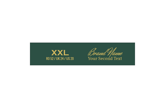 Printed fabric label Evident Style Model TL-M19