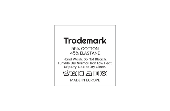 Laundry care label Model TC-M399