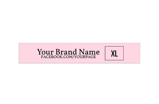 Printed fabric label Fad Style Model TL-M22