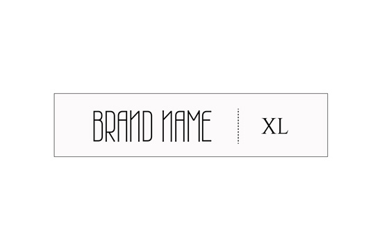 Printed fabric label Whim Style Model TL-M23