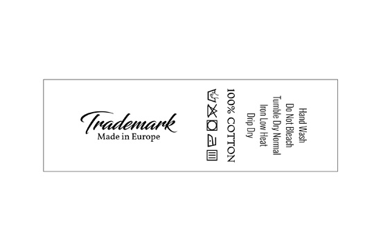 Laundry care label Model TC-M28