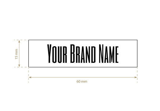 Printed textile label Standard Style Model TL-M137