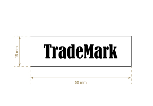 Printed textile label Compact Style Model TL-M4