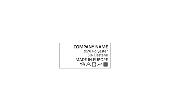 Laundry care label Model TC-M404