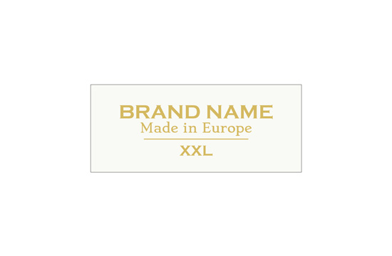 Printed fabric label Model TL-M48