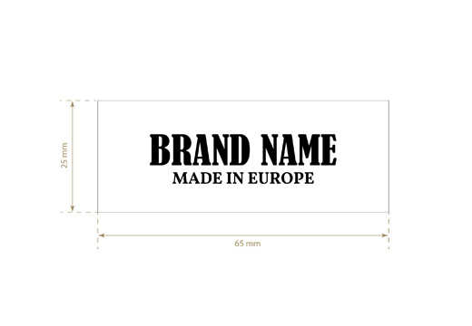Printed fabric label Model TL-M50