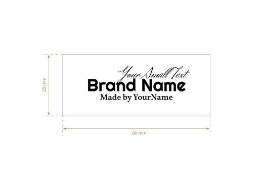 Printed fabric label Model TL-M52