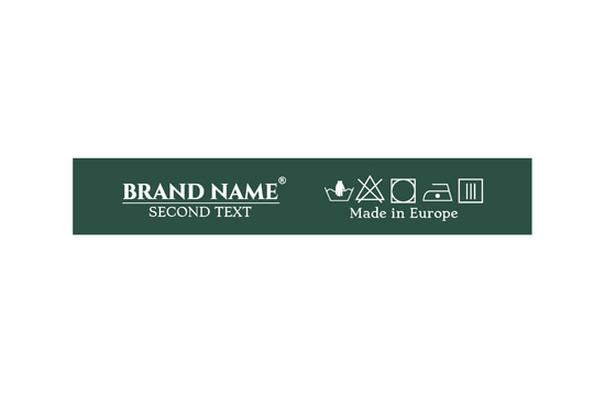 Fabric label Model TL-M91
