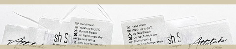Laundry care label Model TC-M403