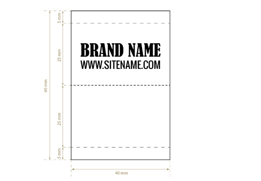 Woven label Stately Style Model WL-M39
