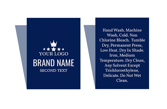 Woven label Majestic Style Model WL-M40