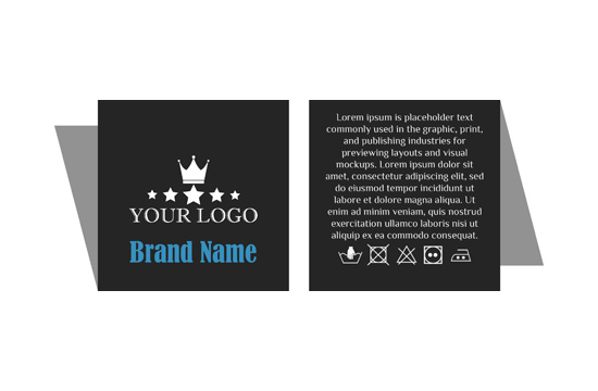 Woven label Scarce Style Model WL-M44